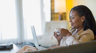 Woman at computer